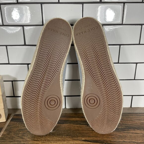 Cole Haan Nantucket Espadrille Womens Size 9.5 Shoes Gray Slip On Loafer Flat - Picture 7 of 12